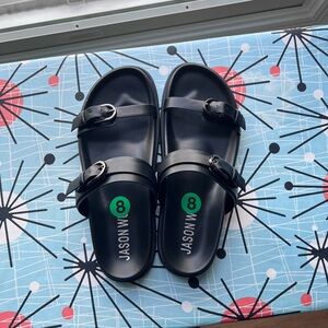 Jason Wu womens Black Leather Sandals size 8 (8.5)